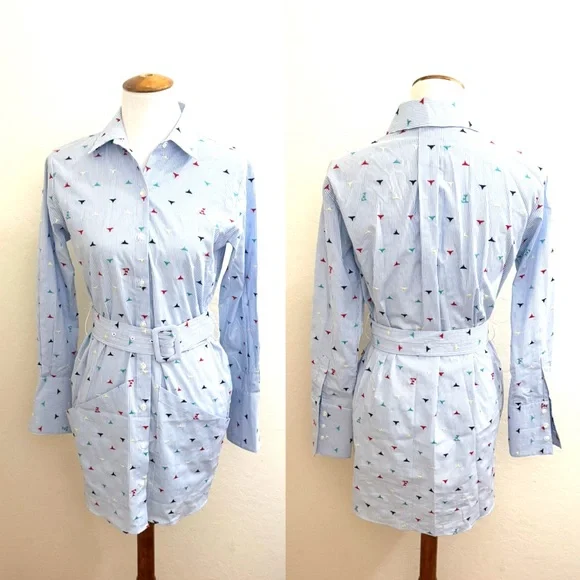 Fleur du Mal Blue Long Sleeve Dress - Picture 2 of 3